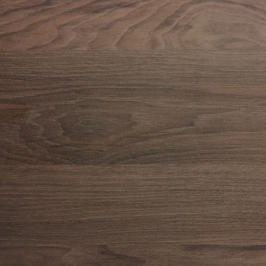 Hickory dark, wood-textured melamine