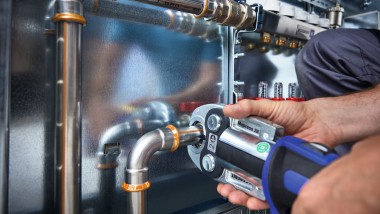 The new stainless steel Geberit Mapress Therm pipe system made of CrTi steel
