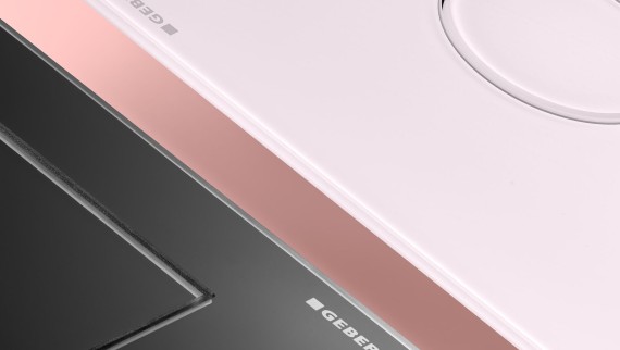 Geberit Sigma40 actuator plate with a depth of just 4 mm Geberit Sigma40 actuator plate with a depth of just 4 mm