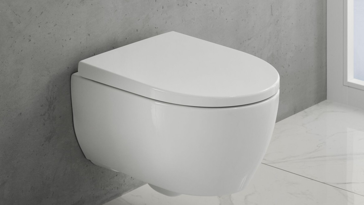 Wall-hung iCon WC in a compact design