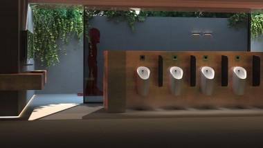 Geberit Preda urinals in public spaces