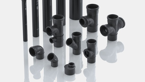 Fittings and pipelines of the Geberit Silent-Pro drainage system