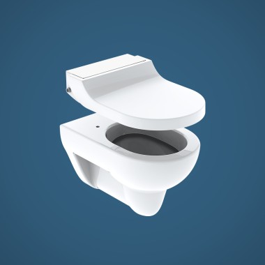 Geberit AquaClean Tuma shower toilet with flexible enhancement solution