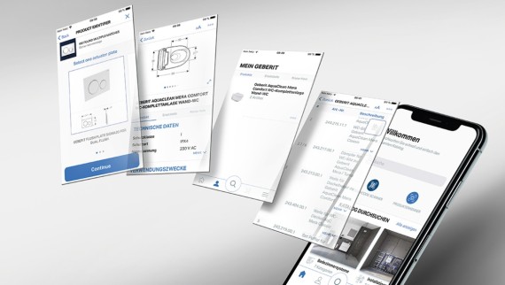 Identify concealed cisterns with the Geberit Pro app and order the appropriate spare parts in no time at all.